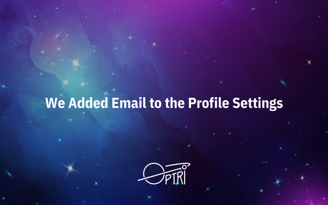 We Added Email to the Profile Settings